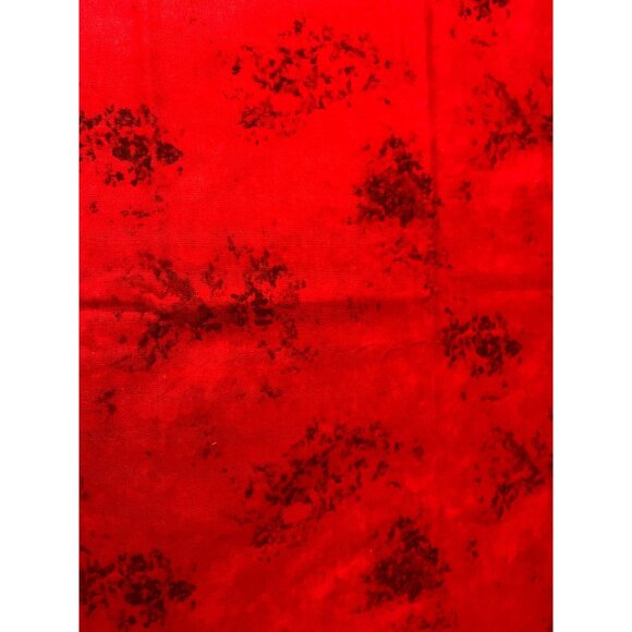 Marble Red & Black Speckled Fabric By Beth Bruske For David Textile Inc 1/2 yard - Picture 7 of 12